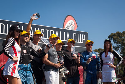 30-March-2014;50mm;Australia;John-Corbett;Neale-Muston;Oliver-Smith;Radical-Australia-Cup;Robert-Baird;Sandown-Raceway;Shannons-Nationals;Tim-Berryman;Tony-Haggarty;Topshot;Victoria;podium