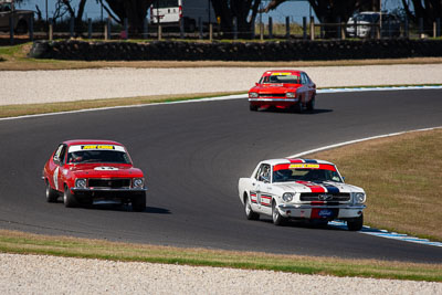 10;14;10;14;24-November-2018;Andrew-Cannon;Australia;Ford-Mustang;Historic-Touring-Cars;Holden-Torana-GTR-XU;Island-Magic;Phillip-Island;Stephen-Pillekers;Victoria;auto;motorsport;racing;super-telephoto