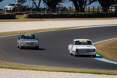 40;95;24-November-2018;40;95;Australia;Datsun-1600;Historic-Touring-Cars;Holden-HD;Island-Magic;Phillip-Island;Shane-Cowham;Tom-Christensen;Victoria;auto;motorsport;racing;super-telephoto