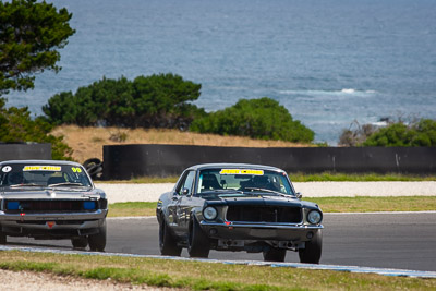 45;25-November-2018;45;Australia;Darryl-Hansen;Ford-Mustang;Historic-Touring-Cars;Island-Magic;Phillip-Island;Victoria;auto;motorsport;racing;super-telephoto