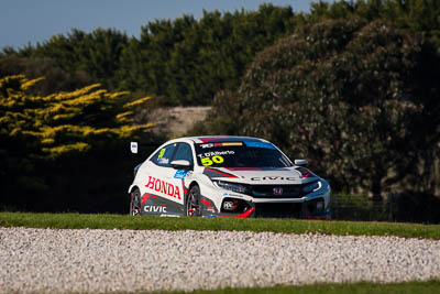 50;50;8-June-2019;Australia;Australian-TCR;Honda-Civic-Type-R;Phillip-Island;Shannons-Nationals;Tony-DAlberto;Victoria;Wall-Racing;auto;motorsport;racing;super-telephoto