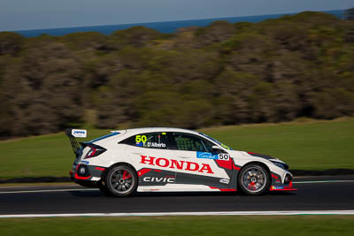 50;50;8-June-2019;Australia;Australian-TCR;Honda-Civic-Type-R;Phillip-Island;Shannons-Nationals;Tony-DAlberto;Victoria;Wall-Racing;auto;motorsport;racing;telephoto