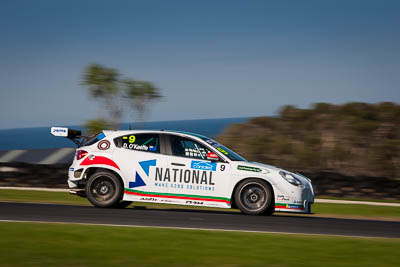 9;8-June-2019;9;Alfa-Romeo-Giulietta-Veloce;Ashley-Seward-Motorsport;Australia;Australian-TCR;Dylan-OKeeffe;Phillip-Island;Shannons-Nationals;Victoria;auto;motorsport;racing;telephoto