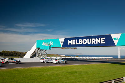 30;9;30;8-June-2019;9;Alfa-Romeo-Giulietta-Veloce;Ashley-Seward-Motorsport;Australia;Australian-TCR;Dylan-OKeeffe;HMO-Customer-Racing;Hyundai-I30N;Phillip-Island;Shannons-Nationals;Victoria;William-Brown;auto;motorsport;racing;sky;wide-angle
