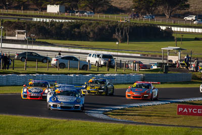 7;76;77;777;7;76;77;777;8-June-2019;Australia;Cameron-Crick;Christian-Pancione;Max-Vidau;Phillip-Island;Porsche-GT3-Cup;Porsche-GT3-Cup-Challenge;Pro;Ryan-Suhle;Ryan-Suhle-Racing;Shannons-Nationals;Sonic-Motor-Racing;Victoria;auto;motorsport;racing;super-telephoto