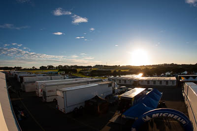 9-June-2019;Australia;Phillip-Island;Shannons-Nationals;Victoria;atmosphere;auto;clouds;fisheye;motorsport;paddock;racing;sky