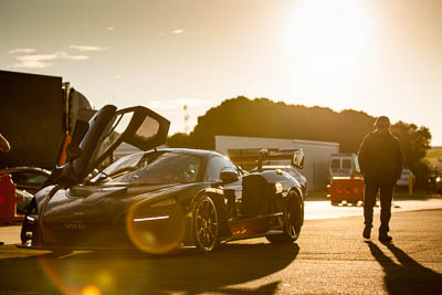 9-June-2019;Australia;McLaren-Senna;Phillip-Island;Shannons-Nationals;Topshot;Victoria;atmosphere;auto;morning;motorsport;paddock;racing;sky;sun;telephoto