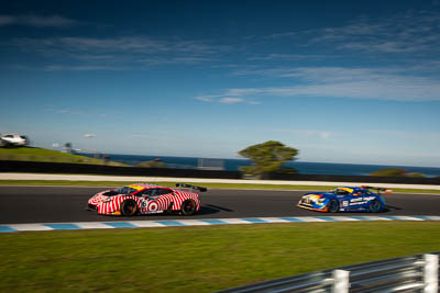 6;6;9-June-2019;AGT;Adrian-Deitz;Australia;Australian-GT;Australian-GT-Championship;Cameron-McConville;Grand-Tourer;Lamborghini-Huracan;Phillip-Island;Shannons-Nationals;Victoria;Wall-Racing;auto;clouds;motorsport;racing;sky;wide-angle