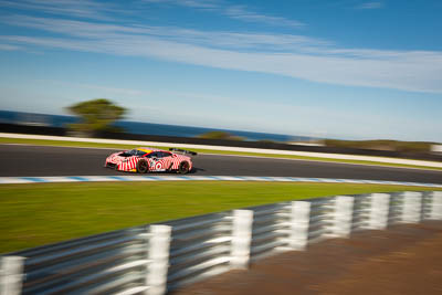6;6;9-June-2019;AGT;Adrian-Deitz;Australia;Australian-GT;Australian-GT-Championship;Cameron-McConville;Grand-Tourer;Lamborghini-Huracan;Phillip-Island;Shannons-Nationals;Victoria;Wall-Racing;auto;clouds;motorsport;racing;sky;wide-angle