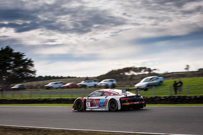 1;1;9-June-2019;AGT;Audi-R8-LMS-Evo;Australia;Australian-GT;Australian-GT-Championship;Garth-Tander;Geoff-Emery;Grand-Tourer;Phillip-Island;Shannons-Nationals;Valvoline;Victoria;auto;clouds;motorsport;racing;sky;telephoto
