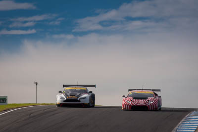 6;7;6;7;9-June-2019;AGT;Adrian-Deitz;Aston-Martin-Vantage;Australia;Australian-GT;Australian-GT-Championship;Cameron-McConville;Daniel-Gaunt;Grand-Tourer;Lamborghini-Huracan;Local-Legends;Phillip-Island;Shannons-Nationals;Tony-Quinn;Victoria;Wall-Racing;auto;clouds;motorsport;racing;sky;super-telephoto