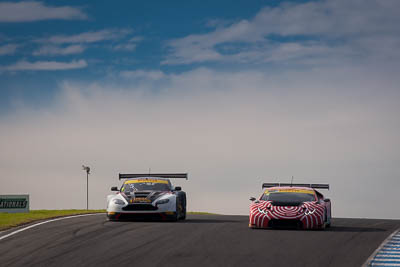 6;7;6;7;9-June-2019;AGT;Adrian-Deitz;Aston-Martin-Vantage;Australia;Australian-GT;Australian-GT-Championship;Cameron-McConville;Daniel-Gaunt;Grand-Tourer;Lamborghini-Huracan;Local-Legends;Phillip-Island;Shannons-Nationals;Tony-Quinn;Victoria;Wall-Racing;auto;clouds;motorsport;racing;sky;super-telephoto