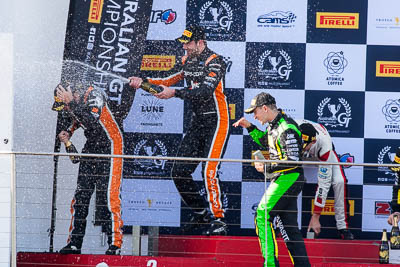 9-June-2019;AGT;Australia;Australian-GT;Australian-GT-Championship;Fraser-Ross;Grand-Tourer;Phillip-Island;Ryan-Simpson;Shannons-Nationals;Tony-DAlberto;Victoria;auto;motorsport;podium;racing;super-telephoto