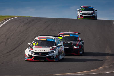 22;50;22;50;9-June-2019;Audi-RS-3;Australia;Australian-TCR;Hamish-Ribartis;Honda-Civic-Type-R;Melbourne-Performance-Centre;Phillip-Island;Shannons-Nationals;Tony-DAlberto;Victoria;Wall-Racing;auto;motorsport;racing;super-telephoto
