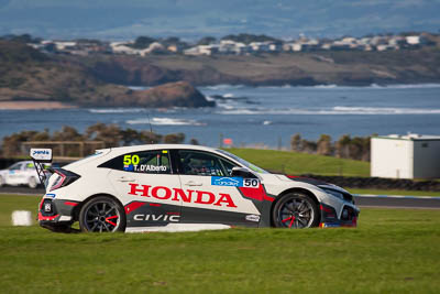 50;50;9-June-2019;Australia;Australian-TCR;Honda-Civic-Type-R;Phillip-Island;Shannons-Nationals;Tony-DAlberto;Victoria;Wall-Racing;auto;motorsport;racing;super-telephoto