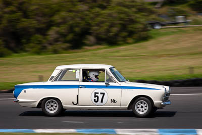 57;23-November-2019;57;Australia;Ford-Cortina;Historic-Touring-Cars;Island-Magic;Phillip-Island;Simon-Browning;VIC;Victoria;auto;motorsport;racing;super-telephoto