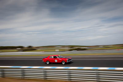 4;23-November-2019;4;Australia;Brett-Hotchkin;Ford-Falcon-GTHO;Historic-Touring-Cars;Island-Magic;Phillip-Island;VIC;Victoria;auto;clouds;motorsport;racing;sky;wide-angle