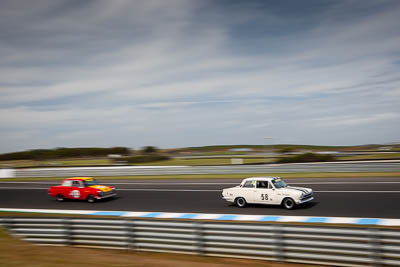 58;23-November-2019;58;Australia;Donald-Knight;Ford-Cortina;Historic-Touring-Cars;Island-Magic;Phillip-Island;VIC;Victoria;auto;clouds;motorsport;racing;sky;wide-angle