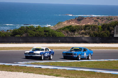 69;72;24-November-2019;69;72;Andrew-Clempson;Australia;Ford-Mustang;Historic-Touring-Cars;Island-Magic;Michael-Miceli;Phillip-Island;VIC;Victoria;auto;motorsport;racing;super-telephoto