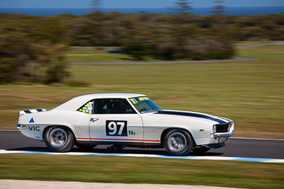 97;24-November-2019;97;Australia;Chevrolet-Camaro;Darren-Collins;Historic-Touring-Cars;Island-Magic;Phillip-Island;VIC;Victoria;auto;motorsport;racing;telephoto