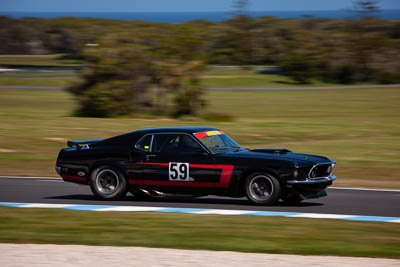 59;24-November-2019;59;Australia;Ford-Mustang;Historic-Touring-Cars;Island-Magic;Phillip-Island;Ray-Hepburn;VIC;Victoria;auto;motorsport;racing;telephoto