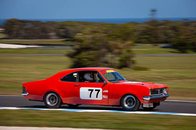 77;24-November-2019;77;Australia;Frederick-Brain;Historic-Touring-Cars;Holden-Monaro-HQ-GTS;Island-Magic;Phillip-Island;VIC;Victoria;auto;motorsport;racing;telephoto