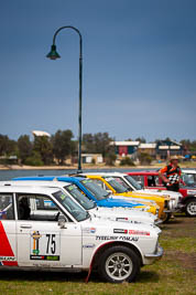 75;1972-Datsun-1600;29-November-2019;75;Alpine-Rally;Australia;Darren-Davison;Datsun;David-Lawrance;Gippsland;Lakes-Entrance-Rotunda;P81;Rally;VIC;auto;classic;historic;motorsport;racing;sky;telephoto;vintage