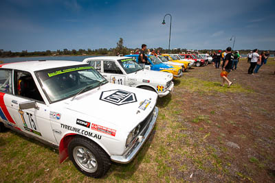 13;75;13;1972-Datsun-1600;29-November-2019;75;Alpine-Rally;Australia;CRC;Darren-Davison;Datsun;David-Lawrance;Gippsland;Lakes-Entrance-Rotunda;P81;Rally;Ryan-Preston;Tom-Clarke;VIC;auto;classic;historic;motorsport;racing;sky;vintage;wide-angle