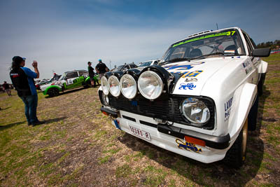 37;29-November-2019;37;Alpine-Rally;Australia;Ben-Richards;C1;David-Hills;Ford;Ford-Escort-RS1800;Gippsland;Lakes-Entrance-Rotunda;Rally;VIC;auto;classic;historic;motorsport;racing;sky;vintage;wide-angle