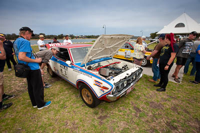 29-November-2019;Alpine-Rally;Australia;Gippsland;Lakes-Entrance-Rotunda;Rally;VIC;auto;classic;historic;motorsport;racing;sky;vintage;wide-angle