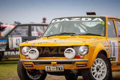 38;1970-Datsun-1600-Dazda;29-November-2019;38;Alpine-Rally;Australia;C3;Datsun;Gippsland;John-Ludlam;Lakes-Entrance-Rotunda;Michael-Wood;Rally;VIC;auto;classic;historic;motorsport;racing;sky;telephoto;vintage