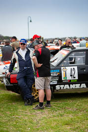 42;1980-Datsun-Stanza;29-November-2019;42;Alpine-Rally;Australia;CRC;Chris-Ellis;Darryn-Snooks;Datsun;Gippsland;Joel-Wald;Lakes-Entrance-Rotunda;Rally;VIC;auto;classic;historic;motorsport;portrait;racing;telephoto;vintage