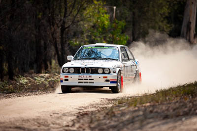 1;1;1983-BMW-320is;29-November-2019;Alpine-Rally;Australia;BMW;Ben-Barker;CRC;Damien-Long;Gippsland;Rally;VIC;auto;classic;historic;motorsport;racing;special-stage;super-telephoto;vintage