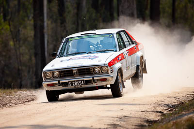 7;1979-Datsun-Stanza;29-November-2019;7;Alpine-Rally;Australia;C1;Datsun;Gippsland;Hugh-Reardon‒Smith;Rally;Ryan-Smart;VIC;auto;classic;historic;motorsport;racing;special-stage;super-telephoto;vintage