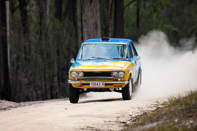 10;10;1971-Datsun-1600;29-November-2019;Alpine-Rally;Australia;CRC;Carl-Stewart;Datsun;Gippsland;Matthew-James;Rally;VIC;auto;classic;historic;motorsport;racing;special-stage;super-telephoto;vintage