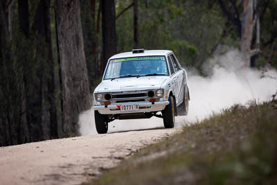 13;13;1972-Datsun-1600;29-November-2019;Alpine-Rally;Australia;CRC;Datsun;Gippsland;Rally;Ryan-Preston;Tom-Clarke;VIC;auto;classic;historic;motorsport;racing;special-stage;super-telephoto;vintage