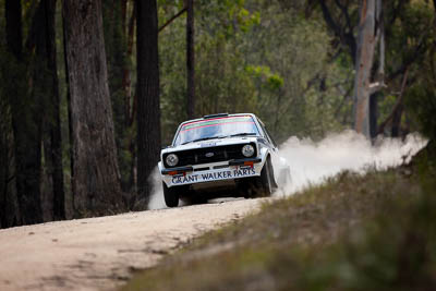 14;14;1976-Ford-Escort-RS1800;29-November-2019;Alpine-Rally;Australia;C1;Ford;Gippsland;Grant-Walker;Rally;Tracey-Dewhurst;VIC;auto;classic;historic;motorsport;racing;special-stage;super-telephoto;vintage