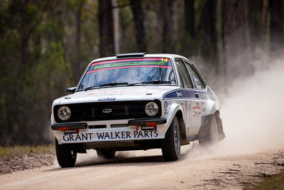 14;14;1976-Ford-Escort-RS1800;29-November-2019;Alpine-Rally;Australia;C1;Ford;Gippsland;Grant-Walker;Rally;Tracey-Dewhurst;VIC;auto;classic;historic;motorsport;racing;special-stage;super-telephoto;vintage