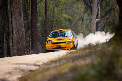 15;15;1984-Nissan-Gazelle;29-November-2019;Alpine-Rally;Andrew-Travis;Australia;CRC;David-Travis;Gippsland;Nissan;Rally;VIC;auto;classic;historic;motorsport;racing;special-stage;super-telephoto;vintage