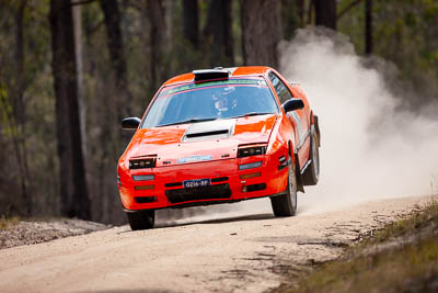 16;16;1985-Mazda-RX7;29-November-2019;Alpine-Rally;Australia;Gippsland;Mazda;P20;Phil-Hurle;Rally;Rowan-Woollard;VIC;auto;classic;historic;motorsport;racing;special-stage;super-telephoto;vintage