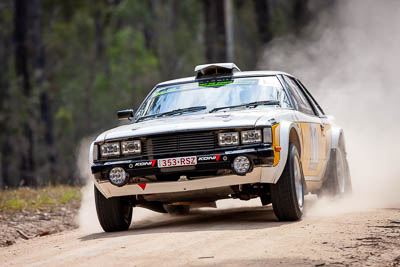 17;17;1979-Toyota-Celica-RA40;29-November-2019;Alpine-Rally;Australia;C1;Catriona-Kelly;Clay-Badenoch;Gippsland;Rally;Toyota;VIC;auto;classic;historic;motorsport;racing;special-stage;super-telephoto;vintage