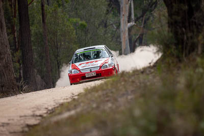 18;18;1996-Honda-Civic;29-November-2019;Alpine-Rally;Andrew-Benefield;Australia;Brett-Middleton;Gippsland;Honda;P20;Rally;VIC;auto;classic;historic;motorsport;racing;special-stage;super-telephoto;vintage