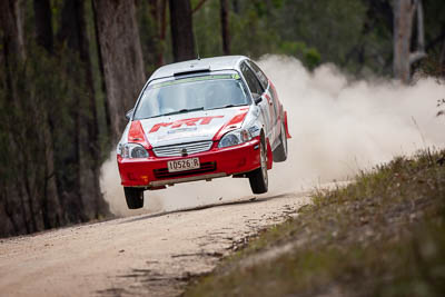 18;18;1996-Honda-Civic;29-November-2019;Alpine-Rally;Andrew-Benefield;Australia;Brett-Middleton;Gippsland;Honda;P20;Rally;Topshot;VIC;auto;classic;historic;motorsport;racing;special-stage;super-telephoto;vintage