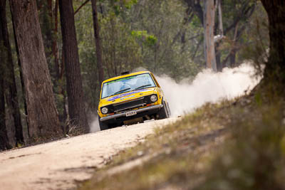 20;1971-Datsun-1600;20;29-November-2019;Alpine-Rally;Australia;C2;Datsun;Gippsland;Michael-Valantine;Rally;Timothy-Valantine;VIC;auto;classic;historic;motorsport;racing;special-stage;super-telephoto;vintage