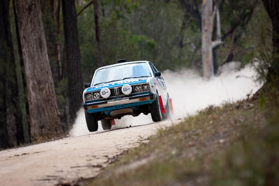 23;1980-Datsun-Stanza;23;29-November-2019;Alpine-Rally;Australia;Datsun;Gippsland;Jon-Thomson;P81;Rally;Trevor-Stilling;VIC;auto;classic;historic;motorsport;racing;special-stage;super-telephoto;vintage