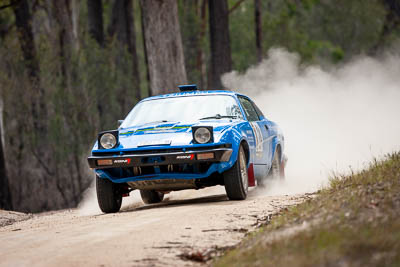 24;1980-Triumph-TR8;24;29-November-2019;Alpine-Rally;Australia;C1;Gippsland;Guy-Ruggles;Matthew-Ruggles;Rally;Triumph;VIC;auto;classic;historic;motorsport;racing;special-stage;super-telephoto;vintage