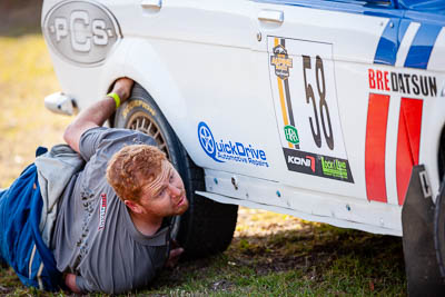 58;1968-Datsun-1600;29-November-2019;58;Adam-Branford;Alpine-Rally;Australia;Bairnsdale-Speedway;C2;Datsun;East-Gippsland;Gippsland;Kevin-Millard;Rally;VIC;auto;classic;historic;motorsport;portrait;racing;super-telephoto;vintage