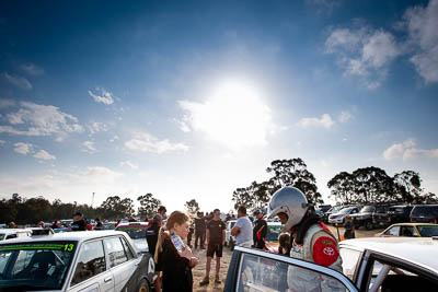 29-November-2019;Alpine-Rally;Australia;Bairnsdale-Speedway;East-Gippsland;Gippsland;Rally;VIC;auto;classic;historic;motorsport;portrait;racing;sky;vintage;wide-angle