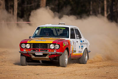 2;1970-Mazda-RX2;2;29-November-2019;Alpine-Rally;Australia;Bairnsdale-Speedway;C1;East-Gippsland;Gippsland;Mazda;Nathan-Quinn;Rally;Ray-Winwood‒Smith;VIC;auto;classic;historic;motorsport;racing;super-telephoto;vintage