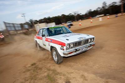 7;1979-Datsun-Stanza;29-November-2019;7;Alpine-Rally;Australia;Bairnsdale-Speedway;C1;Datsun;East-Gippsland;Gippsland;Hugh-Reardon‒Smith;Rally;Ryan-Smart;VIC;auto;classic;historic;motorsport;racing;vintage;wide-angle